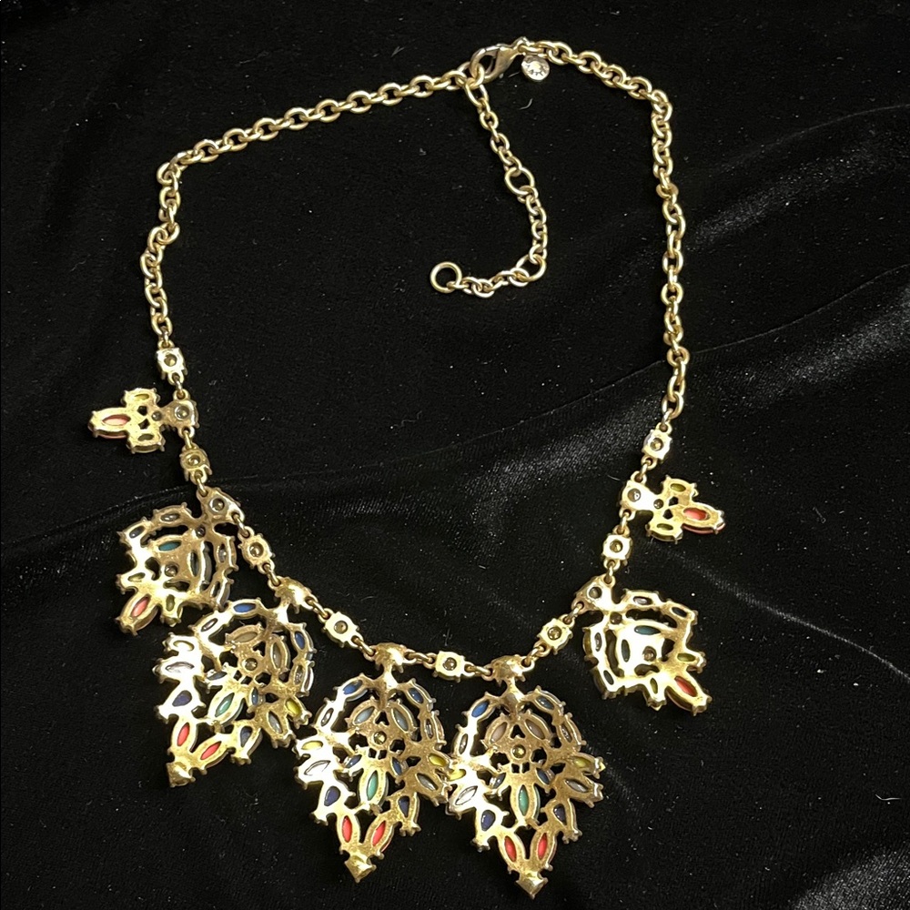 1533 J. Crew Multicolor Gem Necklace - Picture 6 of 6